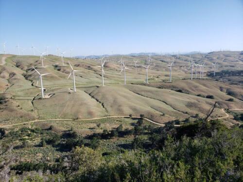 Hiking through windmills