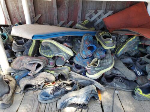 Where the old shoes go...