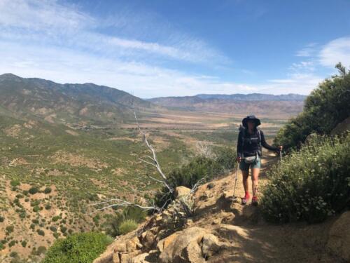 Hiking to highway 78